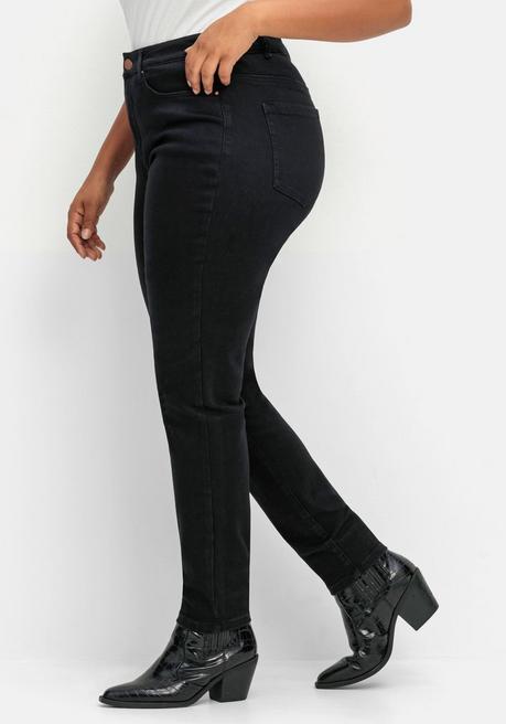 sheego Skinny Stretch-Jeans mit Bodyforming-Effekt - black Denim sheego Neuheiten