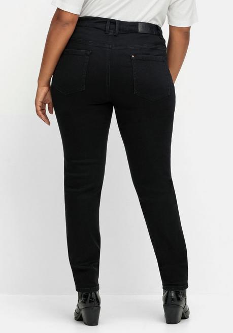 sheego Skinny Stretch-Jeans mit Bodyforming-Effekt - black Denim sheego Neuheiten
