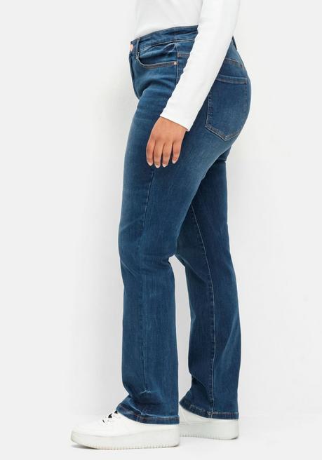 sheego Gerade Stretch-Jeans mit Bodyforming-Effekt - dark blue Denim sheego Bestseller