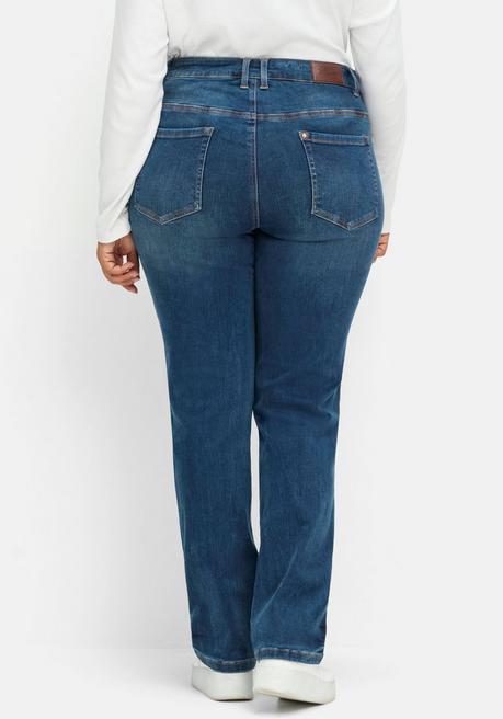 sheego Gerade Stretch-Jeans mit Bodyforming-Effekt - dark blue Denim sheego Bestseller