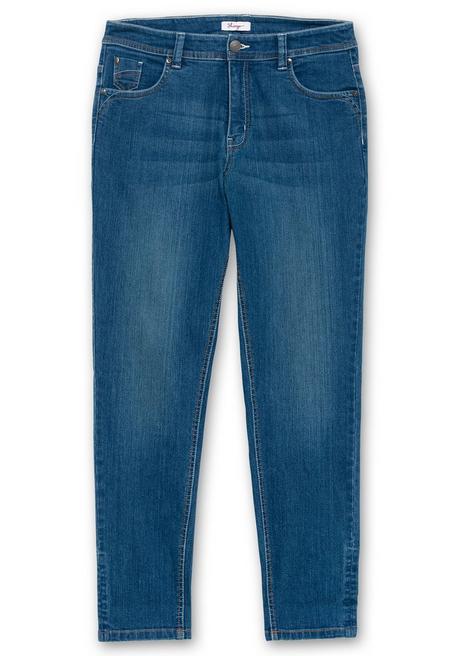 sheego Schmale Jeans mit Kontrastnähten - blue Denim sheego Tägliche Deals