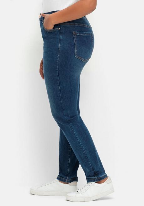 sheego Skinny Stretch-Jeans mit Bodyforming-Effekt - dark blue Denim sheego Riesige Ersparnisse