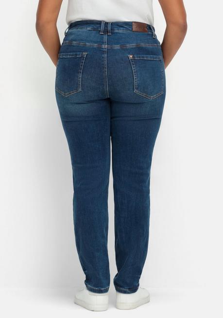sheego Skinny Stretch-Jeans mit Bodyforming-Effekt - dark blue Denim sheego Riesige Ersparnisse