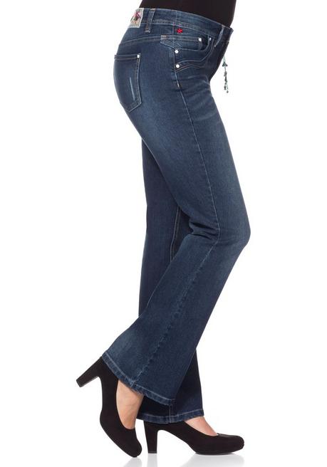 sheego by Joe Browns Bootcut Stretch-Jeans im Used-Look - dark blue Denim sheego VIP-Rabatte