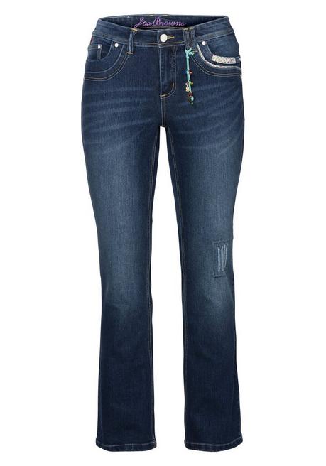 sheego by Joe Browns Bootcut Stretch-Jeans im Used-Look - dark blue Denim sheego VIP-Rabatte