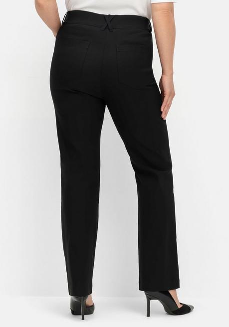 sheego CurvePerfect Hose, mit geradem Bein und Reißverschluss - schwarz sheego Tiefpreis