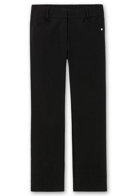 sheego CurvePerfect Hose, mit geradem Bein und Reißverschluss - schwarz sheego Tiefpreis