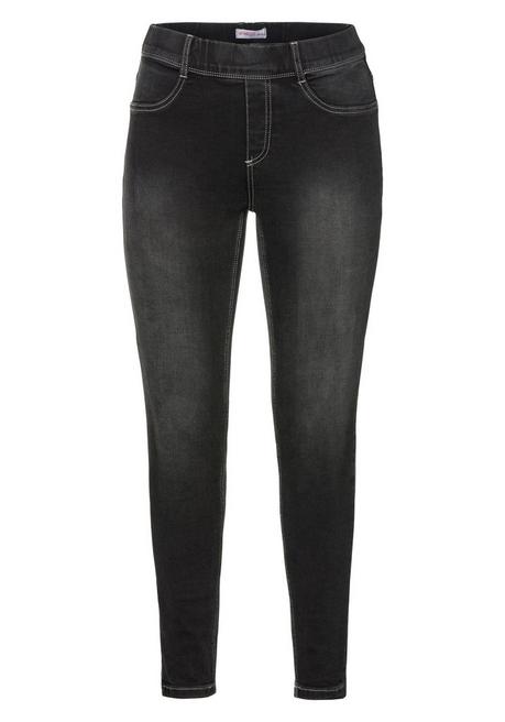 sheego Jeggings in Power-Stretch-Qualität, mit Schlupfbund - black Denim sheego Super Sparpreis
