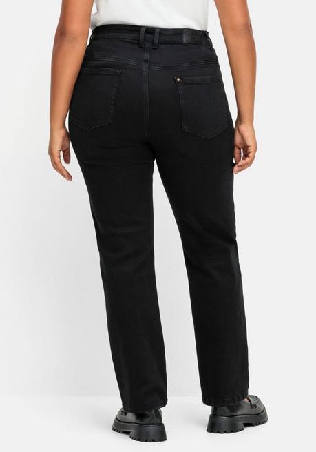 sheego Gerade Stretch-Jeans mit Bodyforming-Effekt - black Denim sheego Wochenangebot