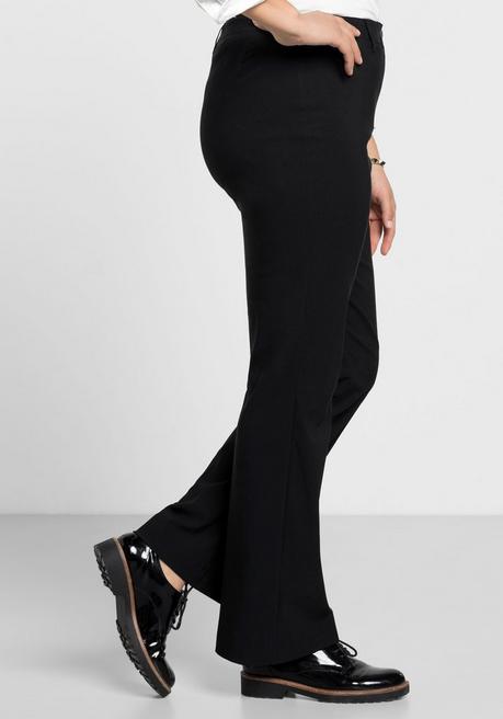 sheego Bengalinhose in Bootcut-Form - schwarz sheego Letzte 2 Tage