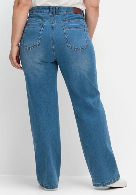 sheego Weite Jeans in Curvy-Schnitt ELLA - blue Denim sheego Bis zu 55% Rabatt
