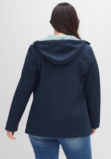 sheego Softshell-Jacke mit Fleece-Innenseite - nachtblau sheego Speichern exportieren