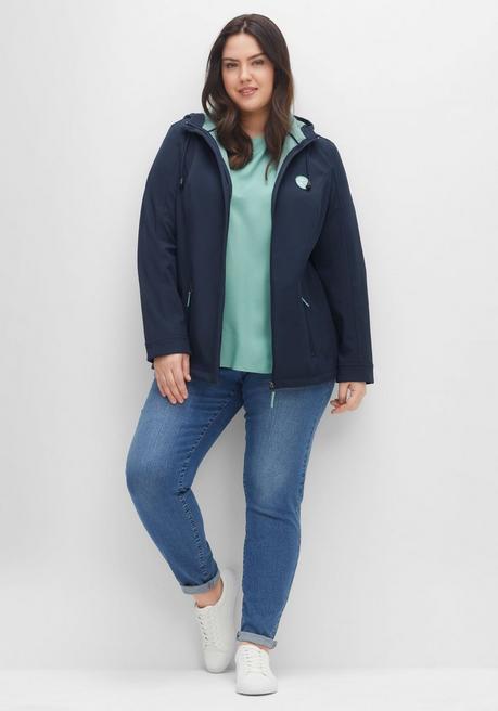 sheego Softshell-Jacke mit Fleece-Innenseite - nachtblau sheego Speichern exportieren