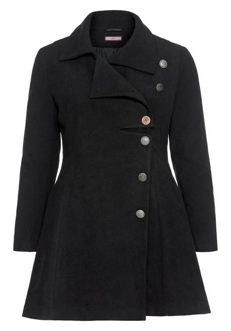 sheego by Joe Browns Kurzmantel im asymmetrischen Schnitt - schwarz sheego Black Friday Preise