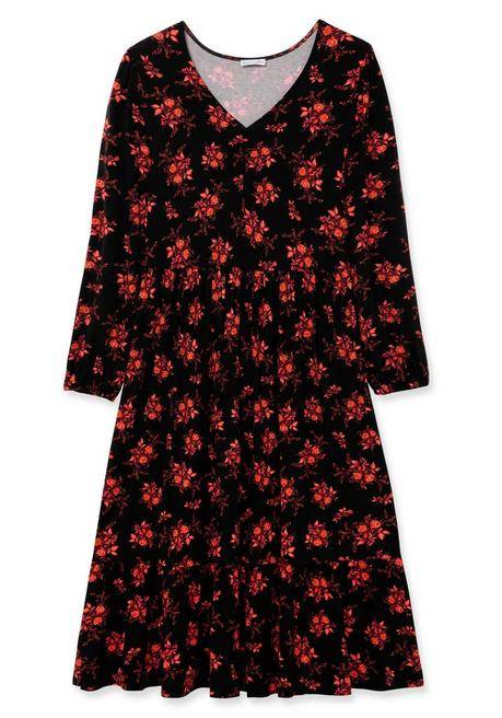 sheego by Joe Browns Jerseykleid mit floralem Alloverdruck - schwarz gemustert sheego Online Shopping