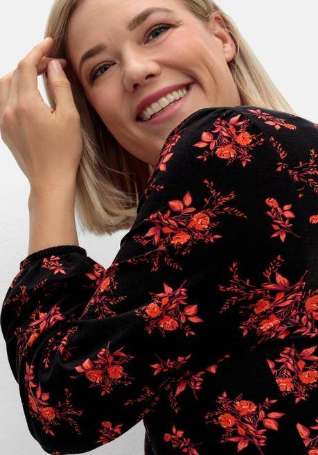 sheego by Joe Browns Jerseykleid mit floralem Alloverdruck - schwarz gemustert sheego Online Shopping