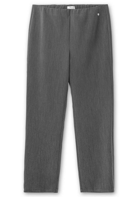 sheego Schmale Hose mit Schlupfbund, in melierter Optik - anthrazit meliert sheego Black Friday