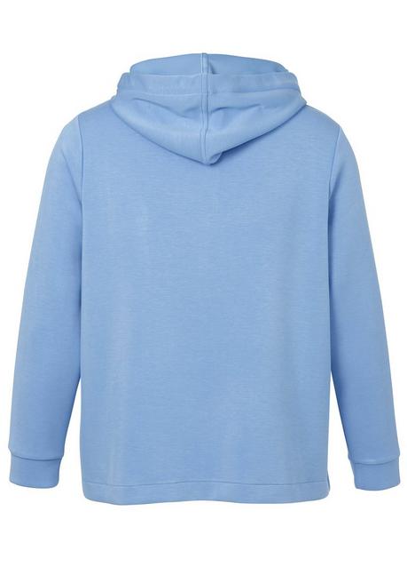 VIA APPIA DUE Kapuzensweatjacke aus Scuba, mit Strassdetails - rauchblau sheego Große Rabatte