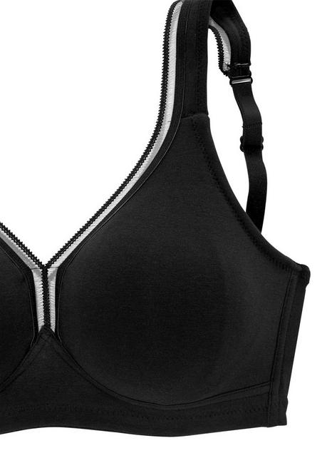 PETITE FLEUR T-Shirt-BH - schwarz+weiß sheego Letzte 2 Tage