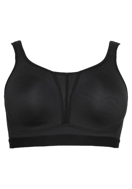sheego Sport-BH aus COOLMAX® mit 2 Tragevarianten - schwarz sheego Discount Store für neue Produkte