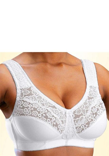PETITE FLEUR Doppelpack Entlastungs-BHs mit Spitze - blau+weiß sheego Super Rabatt