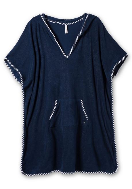 sheego Bade-Poncho mit Kapuze, aus Frottee - marine sheego Kostenloser Versand international