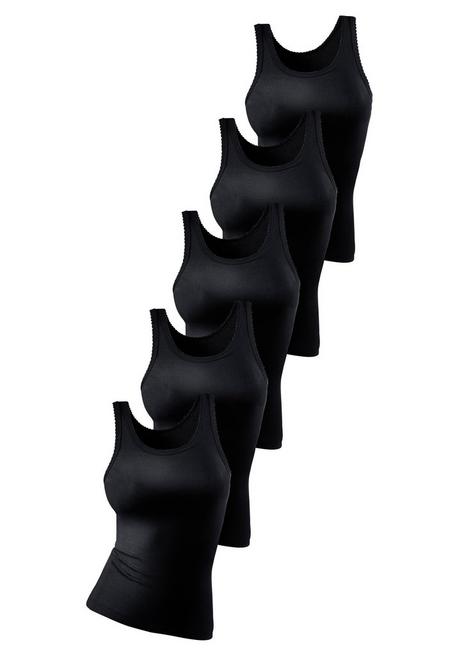 PETITE FLEUR Unterhemden im 5er-Set - schwarz sheego 2025