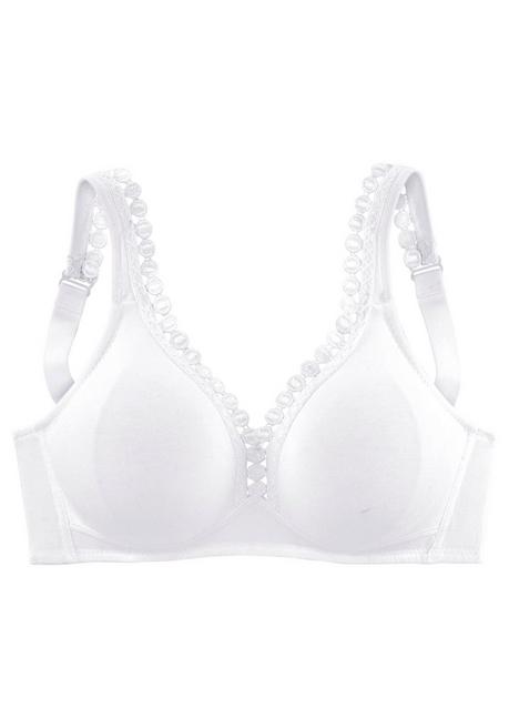 PETITE FLEUR Soft-BH - weiß+schwarz sheego Günstiger Verkauf