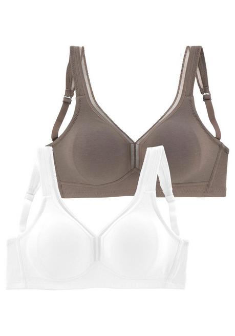 PETITE FLEUR T-Shirt-BH - taupe+weiß sheego Sonderangebot