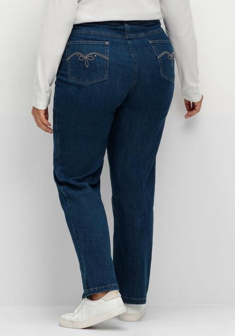 sheego x Collection L. Gerade Jeans in 5-Pocket-Form - blue Denim sheego Versandkostenfrei