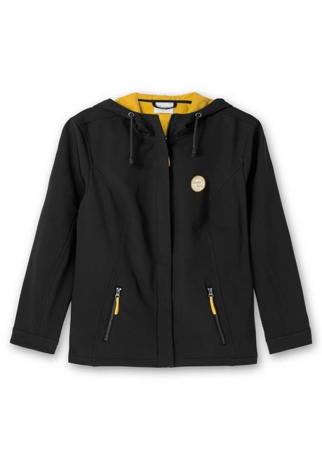 sheego Softshell-Jacke mit Fleece-Innenseite - schwarz sheego Großer Ausverkauf