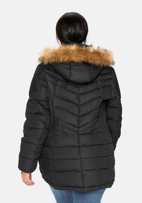 sheego Steppjacke mit abnehmbarer Kapuze - schwarz sheego Osterangebot
