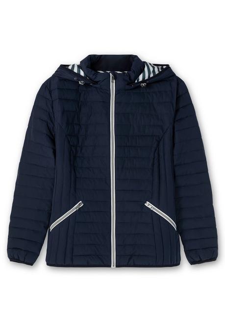 sheego Leichte Steppjacke mit abnehmbarer Kapuze - nachtblau sheego Neueste Mode