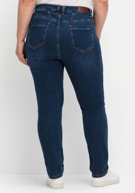 sheego Schmale Jeans in Curvy-Schnitt VERENA - dark blue Denim sheego Exklusive Angebote