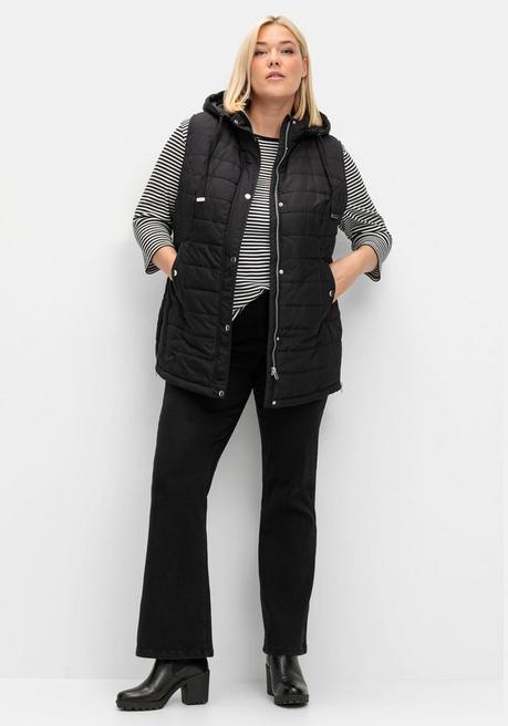 sheego Bootcut Stretch-Jeans mit Bodyforming-Effekt - black Denim sheego Große Rabatte