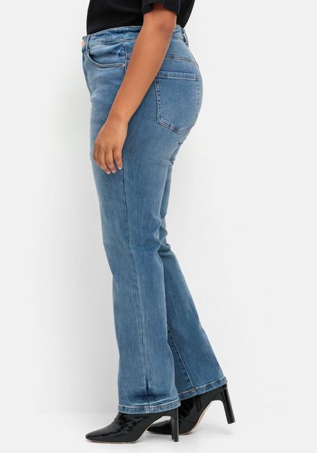 sheego Gerade Stretch-Jeans mit Bodyforming-Effekt - blue Denim sheego Begrenzte Freigabe