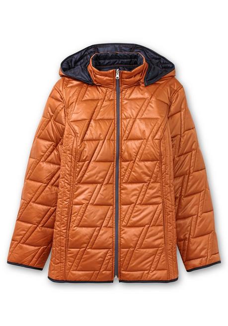 sheego Wendesteppjacke mit Kapuze und Stehkragen - cognac sheego Bis zu 50% Rabatt