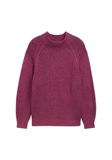 TOM TAILOR Plus Pullover im Rippstrick, mit Stehkragen - beere sheego Nur noch ein Tag übrig