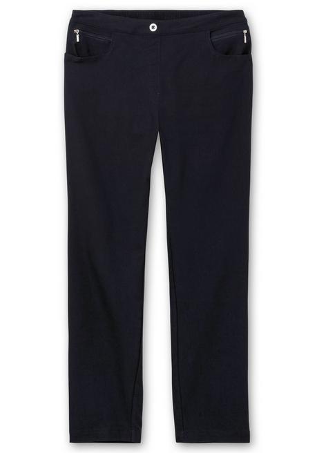 sheego Gerade Bengalinhose mit hohem Schlupfbund - marine sheego Auslauf