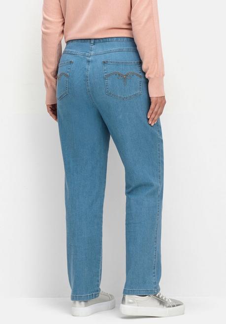 sheego x Collection L. Gerade Jeans in 5-Pocket-Form - light blue Denim sheego Hotsell