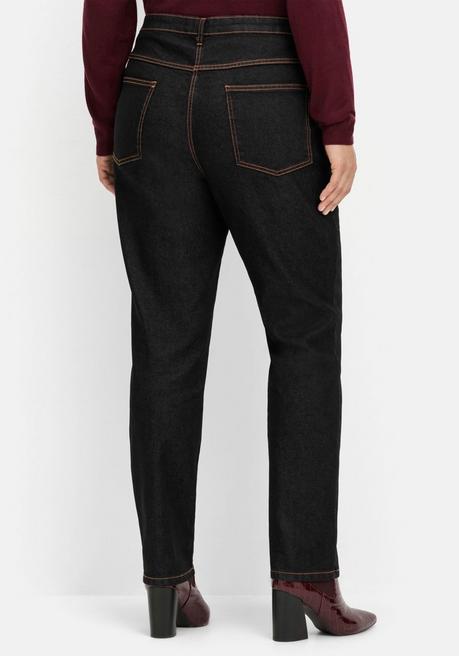 sheego Gerade, innen weich angeraute Thermojeans - black Denim sheego Neuheiten