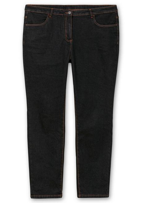 sheego Gerade, innen weich angeraute Thermojeans - black Denim sheego Neuheiten