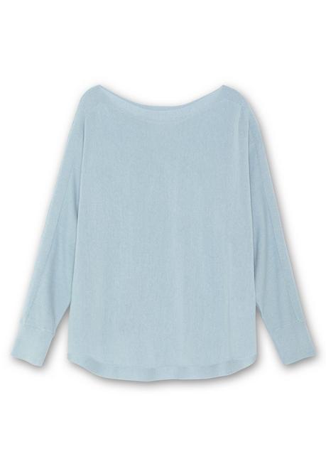sheego Pullover mit U-Boot-Ausschnitt - hellblau sheego Wochenangebot