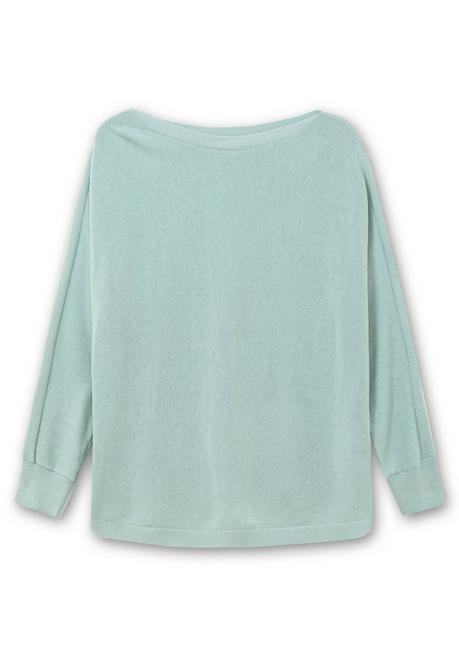 sheego Pullover mit U-Boot-Ausschnitt - mint sheego Kostenlose Rückgabe