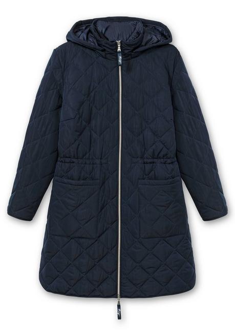 sheego Leichter Steppmantel mit Kapuze - tiefblau sheego JETZT KAUFEN