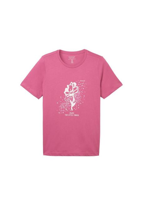 TOM TAILOR Plus T-Shirt mit platziertem Frontdruck - pink bedruckt sheego Zeitbegrenzte Promotion