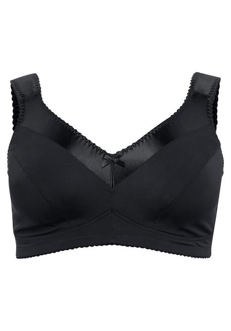 sheego BH ohne Bügel mit breiten wattierten Trägern - schwarz sheego Black Friday Preise