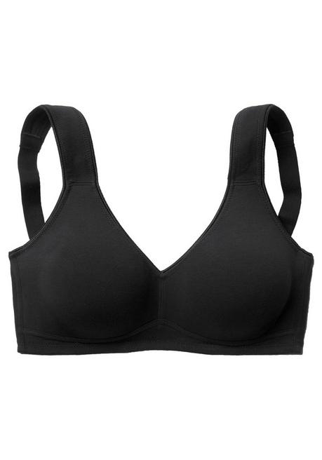 PETITE FLEUR Doppelpack Basic-BHs ohne Bügel - schwarz+weiß sheego Blitzverkäufe