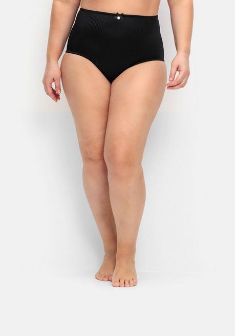 sheego Doppelpack Slips mit Spitze und Shapingeinsatz - schwarz+schwarz sheego Fabrik Onlineshop
