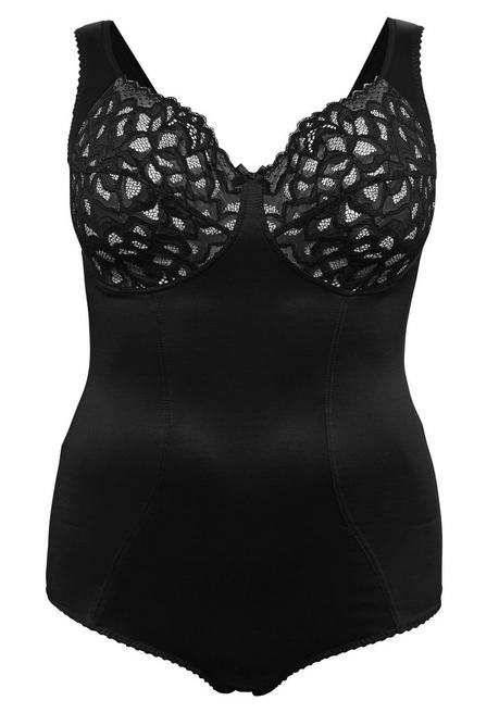 sheego Body ohne Bügel mit leichtem Shape-Effekt - schwarz sheego Saisonschlussverkauf